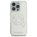 Etui Karl Lagerfeld IML Rhinestones Karl Head na iPhone 16 Pro Max 6.9" - przezroczyste