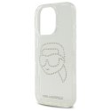 Etui Karl Lagerfeld IML Rhinestones Karl Head na iPhone 16 Pro Max 6.9" - przezroczyste