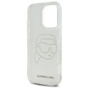 Etui Karl Lagerfeld IML Rhinestones Karl Head na iPhone 16 Pro Max 6.9" - przezroczyste