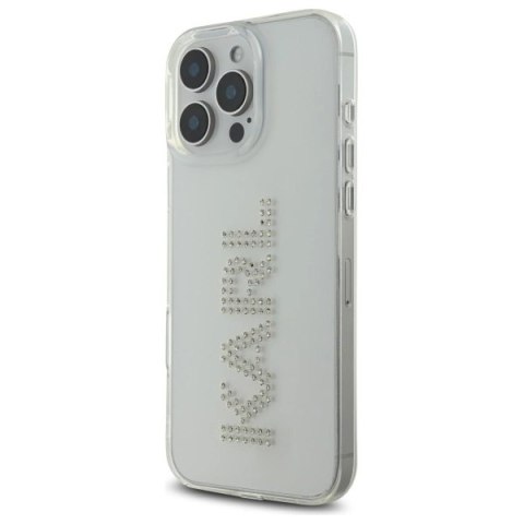 Etui Karl Lagerfeld IML Rhinestones Logo na iPhone 16 Pro Max 6.9" - przezroczyste