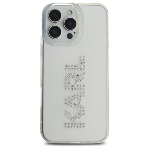 Etui Karl Lagerfeld IML Rhinestones Logo na iPhone 16 Pro Max 6.9" - przezroczyste