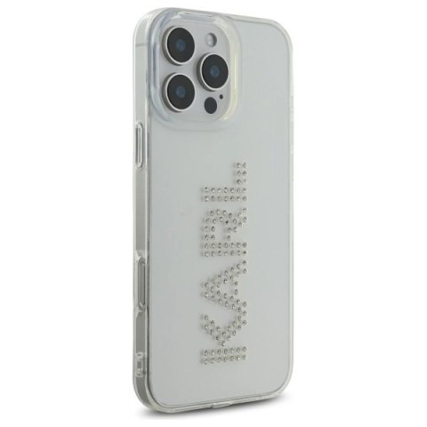 Etui Karl Lagerfeld IML Rhinestones Logo na iPhone 16 Pro Max 6.9" - przezroczyste