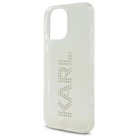 Etui Karl Lagerfeld IML Rhinestones Logo na iPhone 16 Pro Max 6.9" - przezroczyste