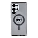Etui Karl Lagerfeld Button Choupette Head Printed Logo MagSafe Samsung Galaxy S25 Ultra czarny
