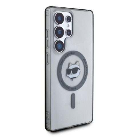Etui Karl Lagerfeld Button Choupette Head Printed Logo MagSafe Samsung Galaxy S25 Ultra czarny