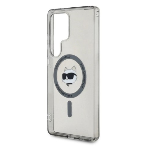 Etui Karl Lagerfeld Button Choupette Head Printed Logo MagSafe Samsung Galaxy S25 Ultra czarny
