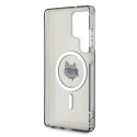 Etui Karl Lagerfeld Button Choupette Head Printed Logo MagSafe Samsung Galaxy S25 Ultra czarny