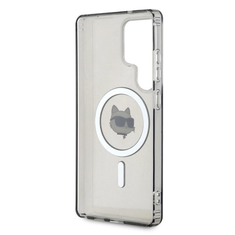 Etui Karl Lagerfeld Button Choupette Head Printed Logo MagSafe Samsung Galaxy S25 Ultra czarny