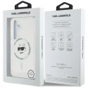 Etui Karl Lagerfeld Button Choupette Head Printed Logo MagSafe Samsung Galaxy S25 biały