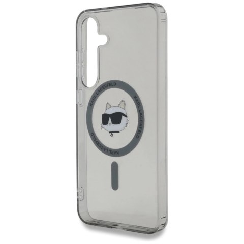 Etui Karl Lagerfeld Button Choupette Head Printed Logo MagSafe Samsung Galaxy S25 czarny