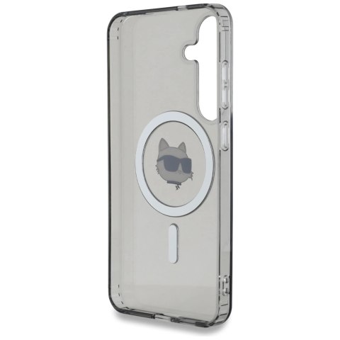 Etui Karl Lagerfeld Button Choupette Head Printed Logo MagSafe Samsung Galaxy S25 czarny