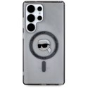 Etui Karl Lagerfeld Button Karl Head Printed Logo MagSafe Samsung Galaxy S25 Ultra czarny