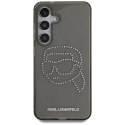 Etui Karl Lagerfeld Rhinestones Karl Head Logo Samsung Galaxy S25 czarny