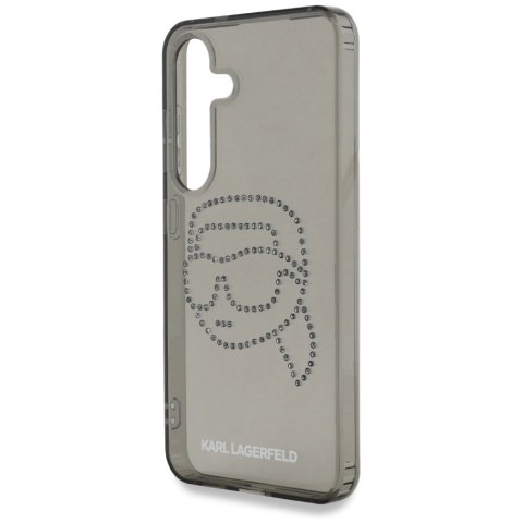 Etui Karl Lagerfeld Rhinestones Karl Head Logo Samsung Galaxy S25 czarny