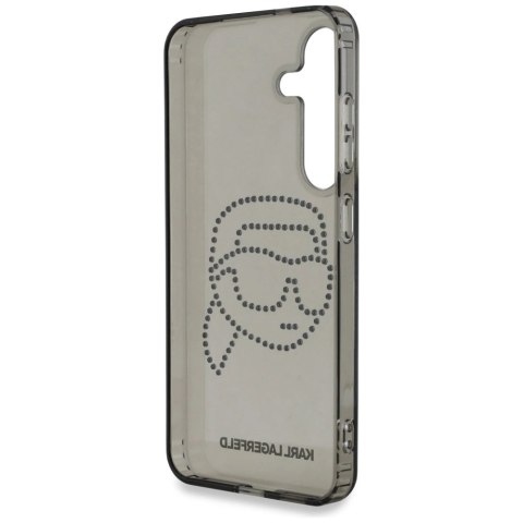 Etui Karl Lagerfeld Rhinestones Karl Head Logo Samsung Galaxy S25 czarny