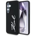 Etui Karl Lagerfeld Silicone Metal Signature Logo Samsung Galaxy S25 czarny