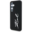 Etui Karl Lagerfeld Silicone Metal Signature Logo Samsung Galaxy S25 czarny
