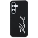 Etui Karl Lagerfeld Silicone Metal Signature Logo Samsung Galaxy S25 czarny