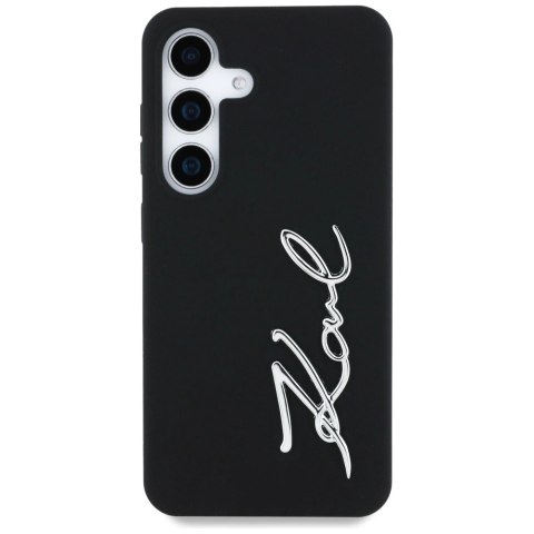 Etui Karl Lagerfeld Silicone Metal Signature Logo Samsung Galaxy S25 czarny