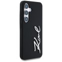 Etui Karl Lagerfeld Silicone Metal Signature Logo Samsung Galaxy S25 czarny