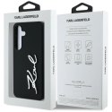 Etui Karl Lagerfeld Silicone Metal Signature Logo Samsung Galaxy S25 czarny