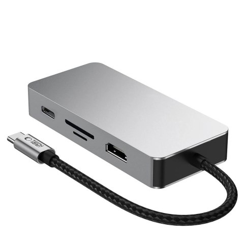 Adapter Tech-Protect HB05 HUB 9w1 USB-C + USB2.0 + USB3.0 + HDMI 4K 60HZ + SD / TF + PD100W + RJ45 - szary