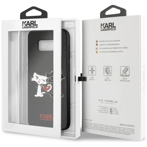 Etui Karl Lagerfeld Choupette In Love na Samsung Galaxy S8 Plus - czarne