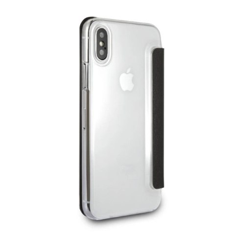 Etui Karl Lagerfeld Signature Glitter na iPhone X / Xs - czarne