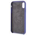 Etui Karl Lagerfeld Silicone na iPhone Xr - fioletowe