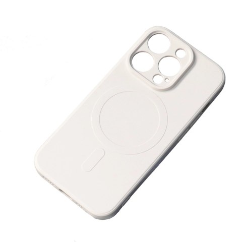 Etui Silicone Case z MagSafe na Samsung Galaxy A36 5G - beżowe