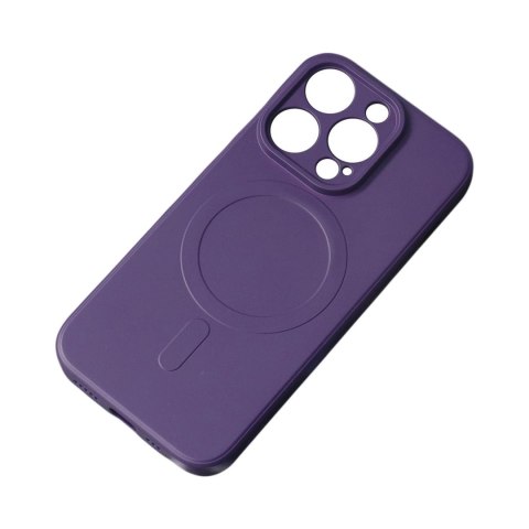 Etui Silicone Case z MagSafe na Samsung Galaxy A36 5G - fioletowe