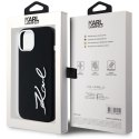 Etui Karl Lagerfeld Silicone Metal Script Logo na iPhone 15 - czarne