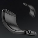 Etui Carbon Case elastyczne silikonowe na Xiaomi Poco F7 Pro - czarne