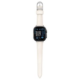Skórzany pasek AMAZINGTHING Class Band do Apple Watch 45 / 46 / 49 mm - jasnobeżowy