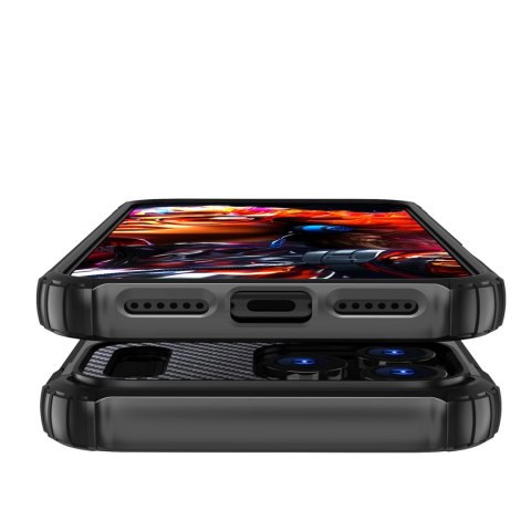Etui Hybrid Armor na iPhone 17 Pro Max pancerne - czarne