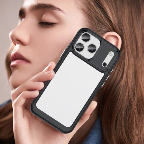 Etui Outer Space na iPhone 17 Pro - czarne przezroczyste