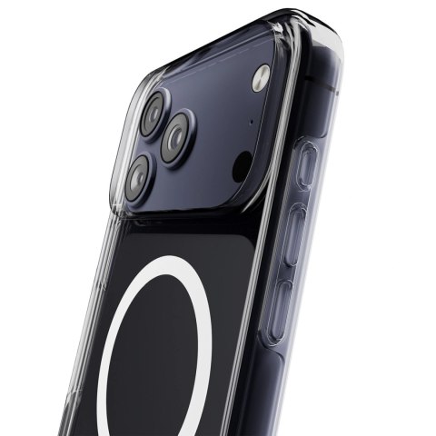 Etui Puro Impact Clear D3O TPU+PC kompatybilne z MagSafe na iPhone 17 Pro - przezroczyste