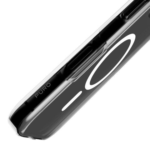 Etui Puro Impact Clear D3O TPU+PC kompatybilne z MagSafe na iPhone 17 - przezroczyste