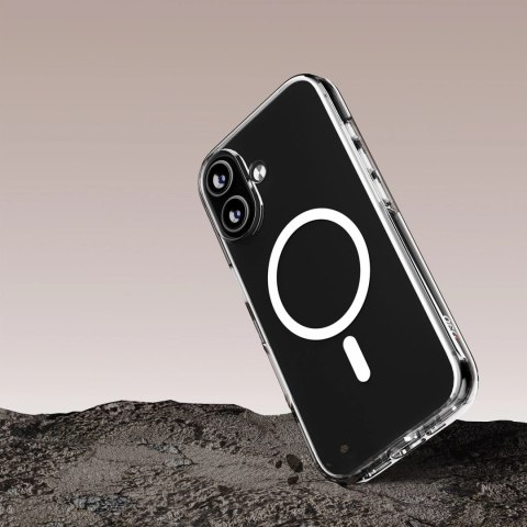 Etui Puro Impact Clear D3O TPU+PC kompatybilne z MagSafe na iPhone 17 - przezroczyste