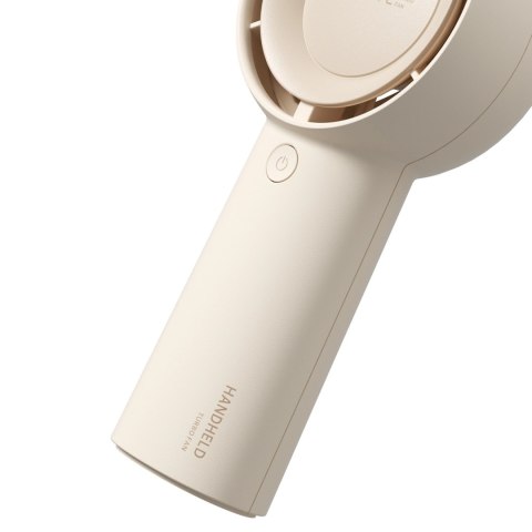Mini dmuchawa Jisulife Handheld Fan Life5 Plus 4000 mAh przenośny wiatraczek wentylator USB - beżowy