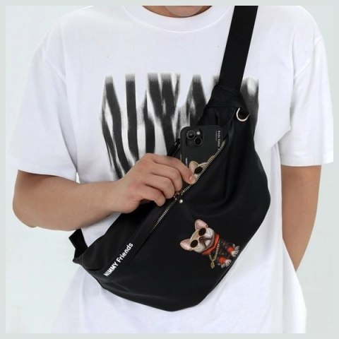 Torba na ramię Nimmy Crossbody Glasses Cool Cat - różowa