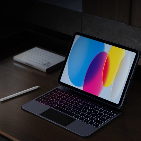 Etui z klawiaturą Dux Ducis (MK series) na iPad 10" (2022) iPad 11" (2025) - czarne