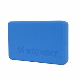 Kostka do jogi Wozinsky WKDJ-B1 do pilatesu i ćwiczeń rozciągających - niebieska
