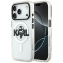 Etui Karl Lagerfeld IML Karl Sketch Logo MagSafe na iPhone 18 Pro / 17 Pro - przezroczyste