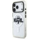 Etui Karl Lagerfeld IML Karl Sketch Logo MagSafe na iPhone 18 Pro / 17 Pro - przezroczyste