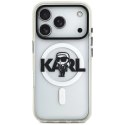 Etui Karl Lagerfeld IML Karl Sketch Logo MagSafe na iPhone 18 Pro / 17 Pro - przezroczyste