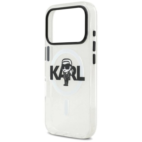 Etui Karl Lagerfeld IML Karl Sketch Logo MagSafe na iPhone 18 Pro / 17 Pro - przezroczyste