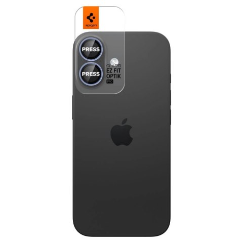 Osłona aparatu Spigen Optik Pro GLAS.TR "EZ FIT" 2-pack na iPhone 16 / 16 Plus / 17 - niebieska