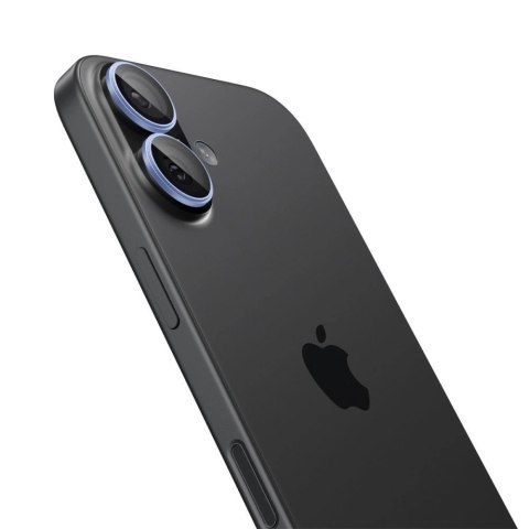 Osłona aparatu Spigen Optik Pro GLAS.TR "EZ FIT" 2-pack na iPhone 16 / 16 Plus / 17 - niebieska