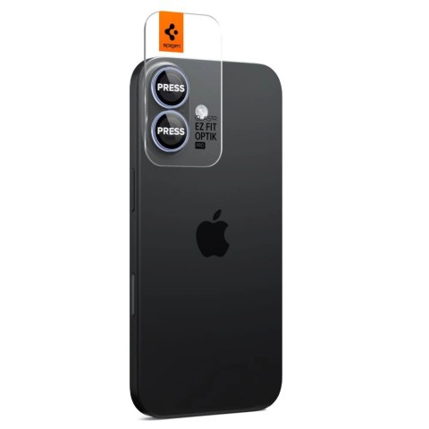 Osłona aparatu Spigen Optik Pro GLAS.TR "EZ FIT" 2-pack na iPhone 16 / 16 Plus / 17 - niebieska